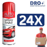 24X - Auto Extreme Red Spray Paint 250ml